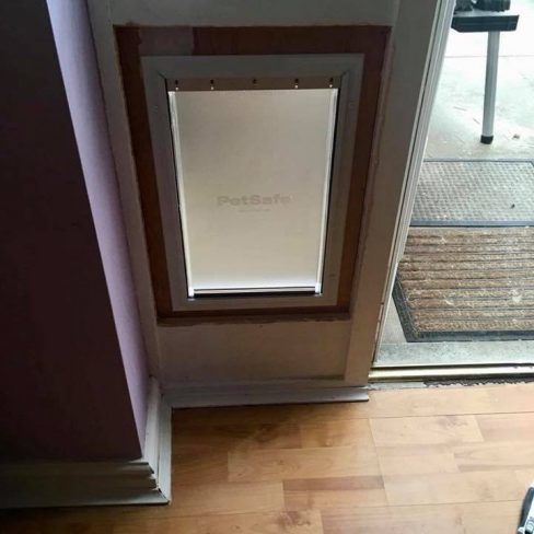 Cat Flap Fitting